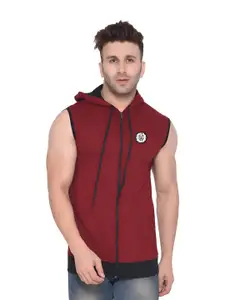 BEYOU FASHION Men solid Hooded Bomber Jacket