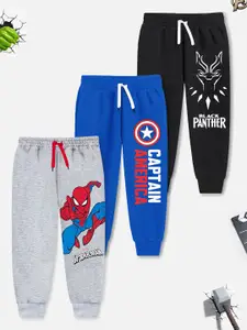 Marvel by Miss and Chief Kids Pack Of 3 Avengers Printed Cotton Joggers