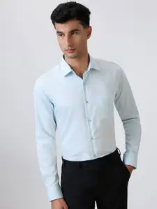 Raymond Contemporary-Fit Pure Cotton Semi Cutaway Collar Formal Shirt
