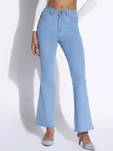 ADBUCKS Women Cotton Bootcut High-Rise Stretchable Jeans