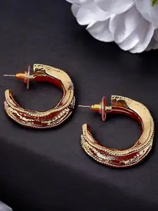 OOMPH Contemporary Twisted Hoop Earrings