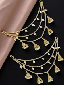 FEMMIBELLA Floral Ear Cuff Earrings