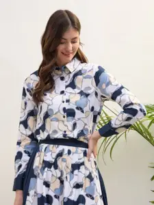 Iconic Women Printed Casual Shirt