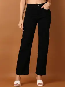 ADBUCKS Women Straight Fit High-Rise Stretchable Jeans