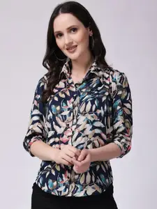 CORSICA Women Slim Fit Printed Casual Shirt