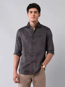 U.S. Polo Assn. Denim Co. Men Classic Fit Floral Printed Spread Collar Cotton Casual Shirt