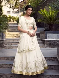 LOOKNBOOK ART Ready to Wear Lehenga & Unstitched Blouse With Dupatta