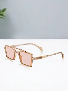 DressBerry Women Brown Aviator Sunglasses with Brown UV Protected Lens - DBSG-82819-03