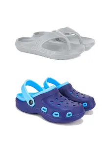 DRACKFOOT Pack Of 2 Men Flip Flops