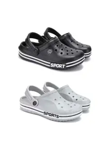 DRACKFOOT Men Casual EVA Fabric Self Design Set of 2 Clogs