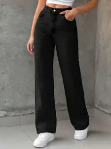 DressBerry Women Cotton Comfort Straight Fit Mid-Rise Stretchable Denim Jeans