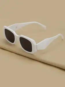 Carlton London White Toned with Black UV Protected Lens Wayfarer Sunglass