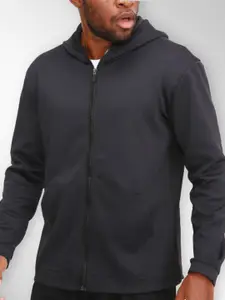 StyleCast x Revolte Men Hooded Solid Open Front Jacket