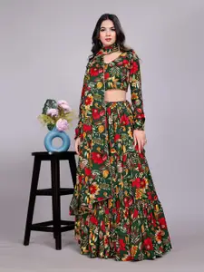 Kinjo Printed Ready to Wear Lehenga & Blouse With Dupatta