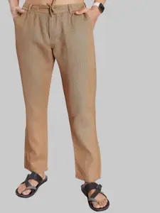 DIVISIVE Men Relaxed Straight Fit Easy Wash Trousers