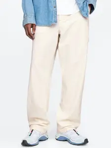 GAP Women Mid-Rise Pure Cotton Baggy Fit Jeans