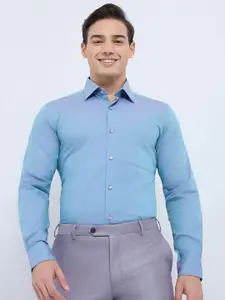 Raymond Contemporary Fit Structure Pure Cotton Cutaway Collar Formal Shirt