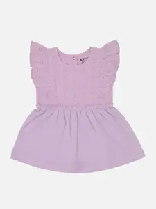 Bodycare Flutter Sleeve Fit & Flare Dress