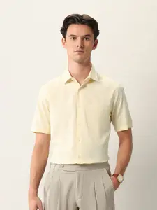 Arrow Classic Micro Ditsy Printed Opaque Pure Cotton Ceremonial Formal Shirt