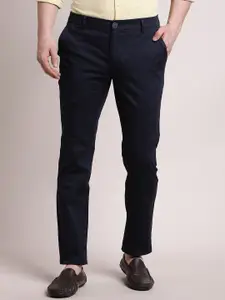 Turtle Men Printed Relaxed Tapered Fit Chinos Trousers