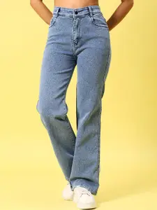 V-Mart Women Regular Fit Mid-Rise Light Fade Jeans