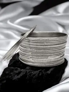 OOMPH Set Of 24 Oxidised Bangles