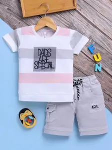 Toonyport Boys Printed Pure Cotton T-shirt with Shorts