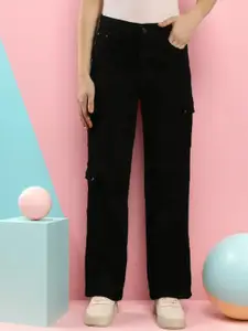 DressBerry Women Rodeo Straight Fit High-Rise Stretchable Jeans