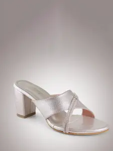 DressBerry Western - Embellished Party Block Mules Heels