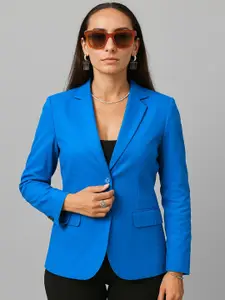INDOPHILIA Single-Breasted Cotton Casual Blazer