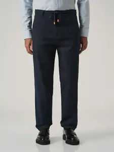 Banana Club Men Linen-Look Cotton Trousers