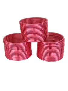 T4 JEWELS Set Of 48 Metal Glossy Finish Bangles