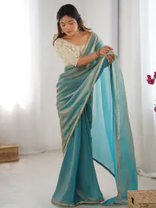 Anouk Sequinned Satin Saree