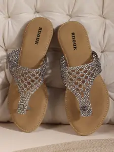 Anouk Women Solid One Toe Flats