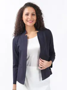 Bonnaty Women Solid Open Front Shrug