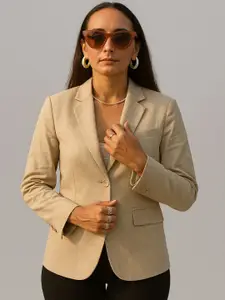 INDOPHILIA Single-Breasted Casual Blazer