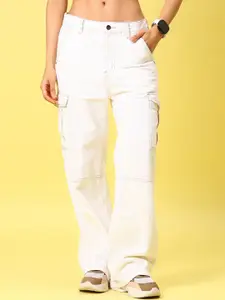 V-Mart Women Regular Fit Mid-Rise Light Fade Cotton Denim Jeans