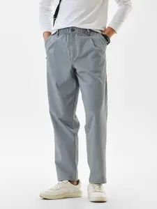 Snitch Grey Men Mid-Rise Regular Fit Trouser