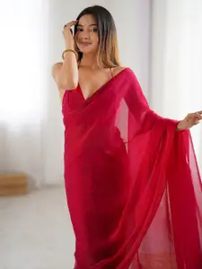 Saree mall Satin Solid Ready to Wear Sarees