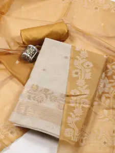 Meena Bazaar Women Woven Design Unstitched Dress Material