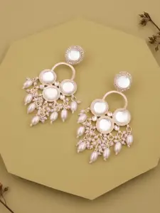 Anouk Gold-Plated Artificial beads Studded Circular Chandbalis