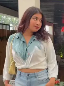 CORSICA Tie & Dyed Spread Collar Relaxed Casual Shirt