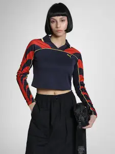 Puma Road To Unity Slim Fit Football Jersey Crop T-Shirt