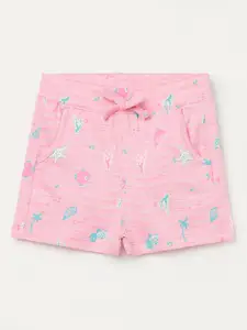 Juniors by Lifestyle Girls Conversational Printed Pure Cotton Regular Shorts