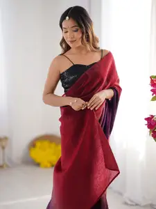 Saree mall Ombre Satin Ready to Wear Sarees