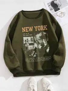 Mast & Harbour Women Printed Sweatshirt