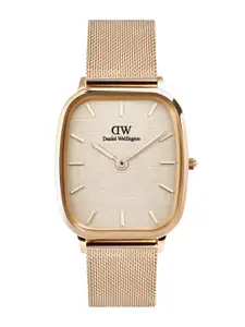 Daniel Wellington Men Dial & Stainless Steel Bracelet Style Straps Analogue Watch