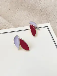 KRENOZ Leaf Shaped Studs Earrings