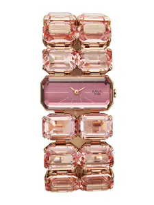 Titan Raga Cocktails Quartz Analog Rose Gold Dial Stainless Steel Strap Watch For Women - 95320WM02