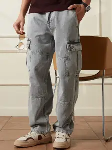 WROGN Men Comfort Relaxed Fit Mid-Rise Jeans